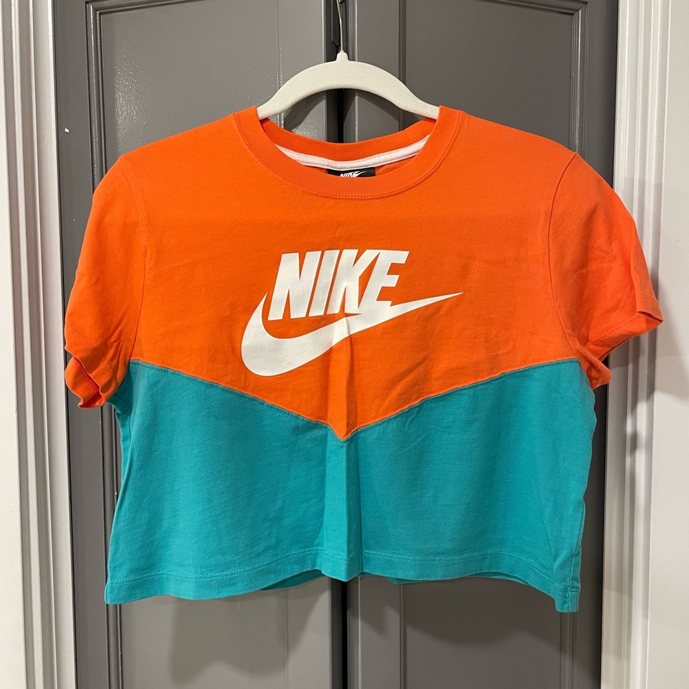 Nike Bright Orange Tee with White Trim